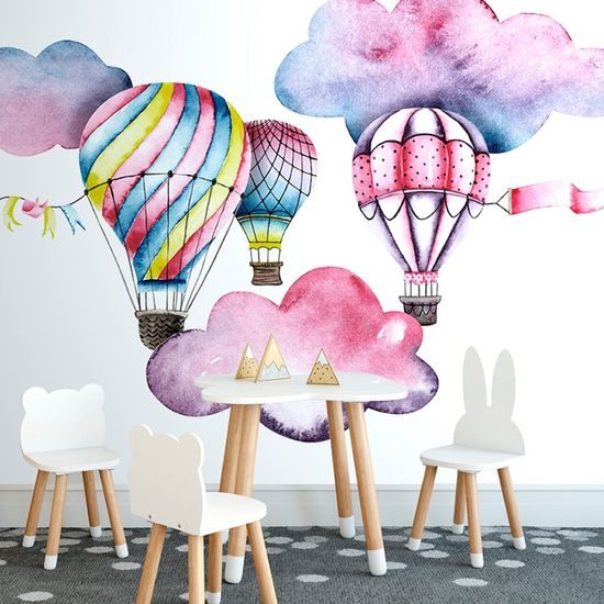 Tapeta létající pohádkové balóny