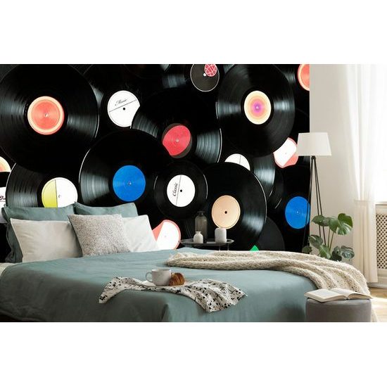 Fototapeta sbírka retro desek