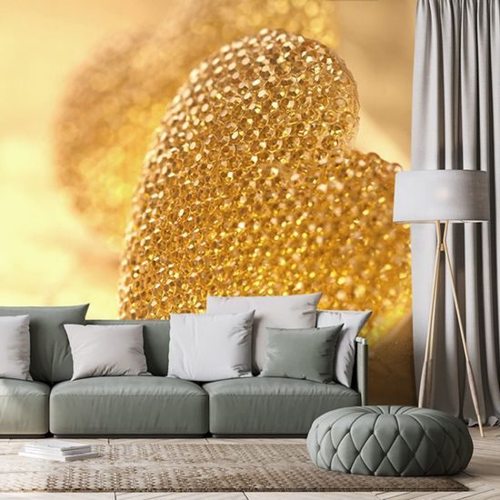 Tapeta zářící srdíčka se třpytkami