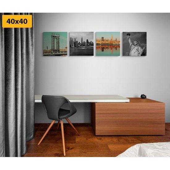 Set obrazů nádherný New York