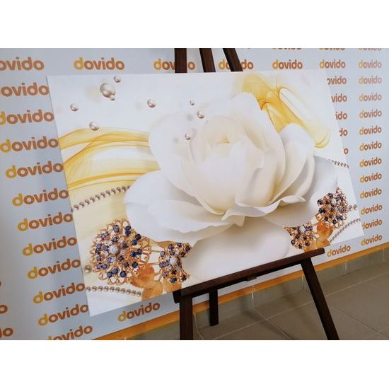 Obraz půvabná růže v elegantním provedení