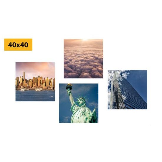 Set obrazů nezapomenutelný New York