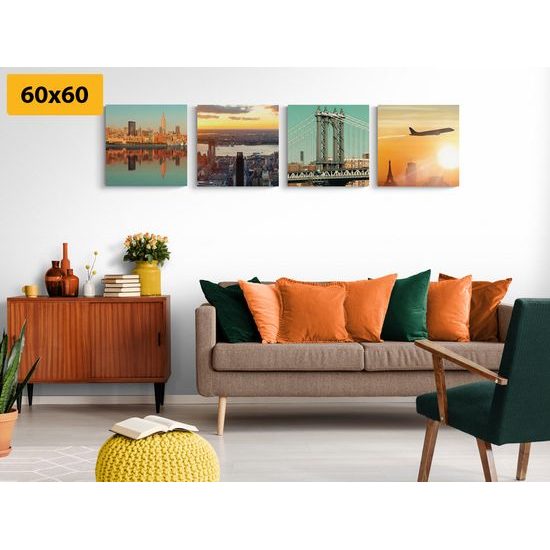 Set obrazů vysněná cesta do New Yorku