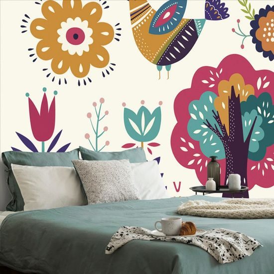 Tapeta nádherné lidové motivy