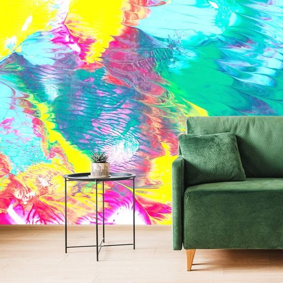 Samolepící tapeta pastelově zbarvená abstrakce