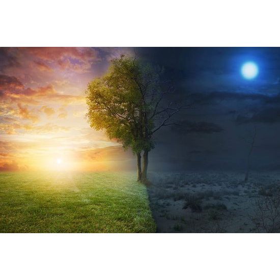 Tapeta spojení dne s nocí