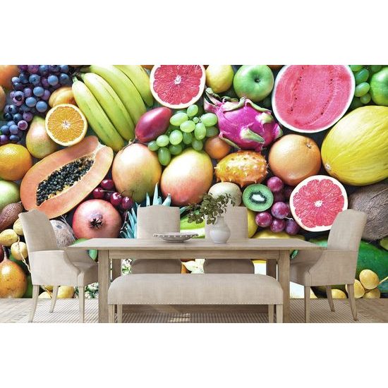 Samolepící fototapeta směs exotického ovoce