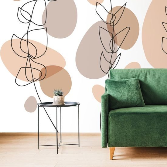 Tapeta minimalistické rostlinky