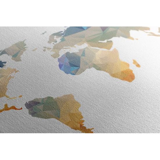 Obraz abstraktní mapa tvořená polygony