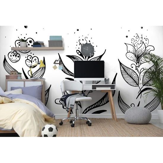 Tapeta něžné folklórní ornamenty