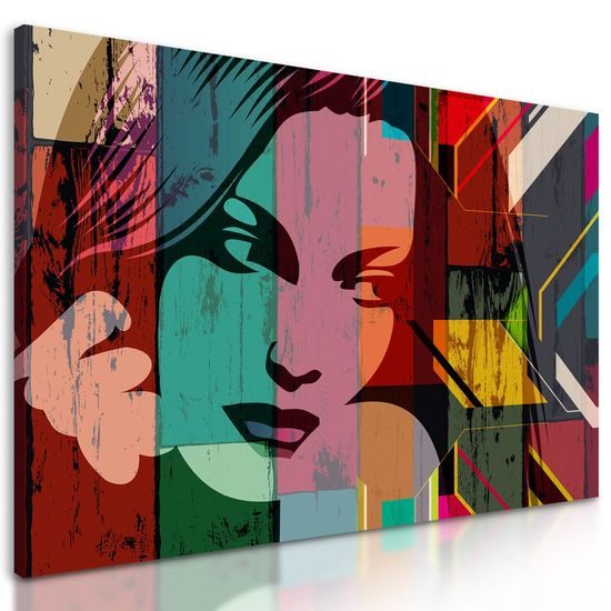 Obraz krása ženy v pop art stylu