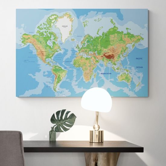 Obraz mapa světa