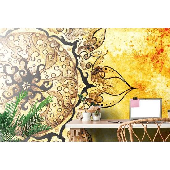 Tapeta Mandala s vintage nádechem