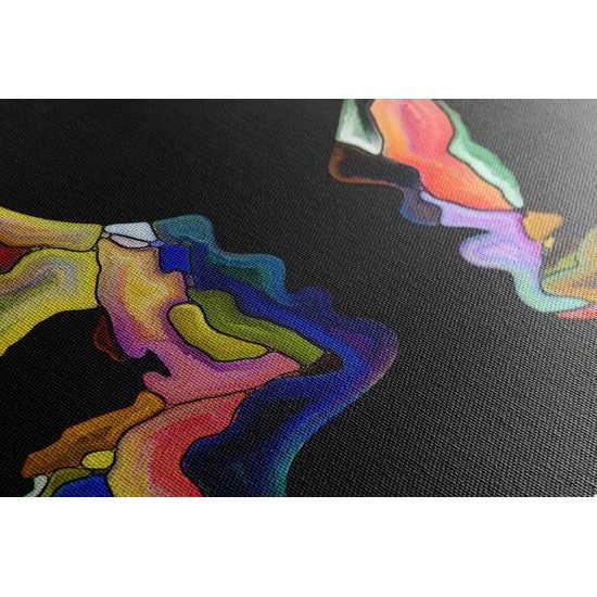 Obraz neobyčejná abstrakce lidských tváří