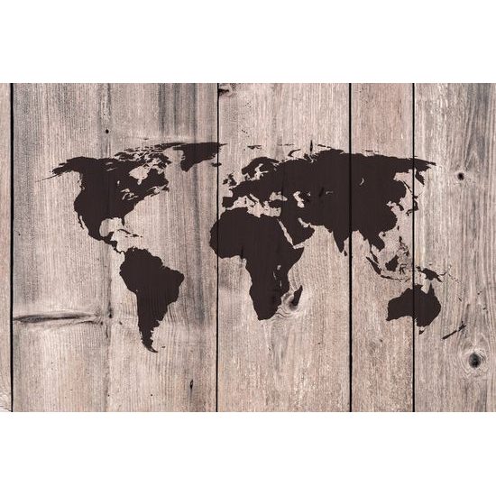 Tapeta umělecká mapa světa