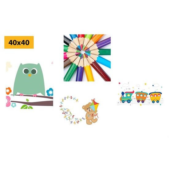 Set obrazů ve veselém provedení