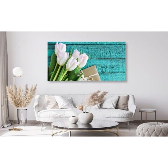 Obraz půvabná kytice tulipánů