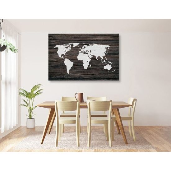 Obraz mapa světa v moderním provedení