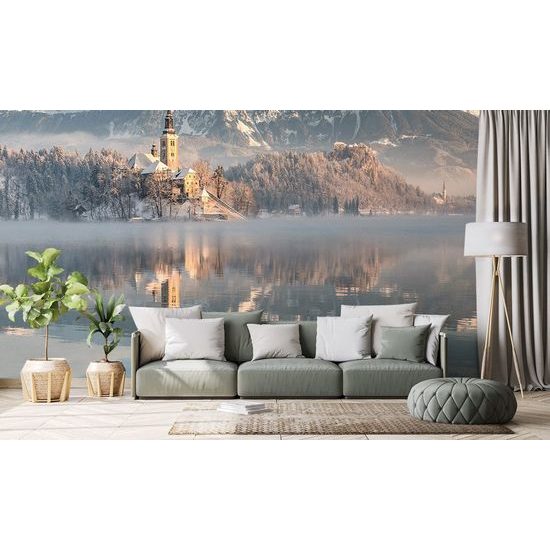 Samolepící fototapeta kostel ve slovinském Bledu