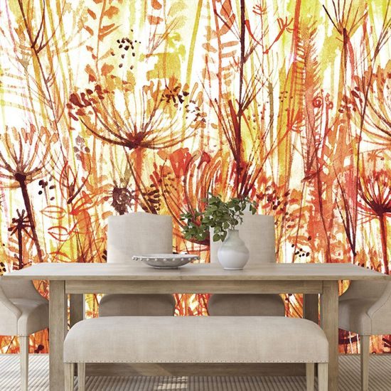 Tapeta jednoduchost oranžových květin