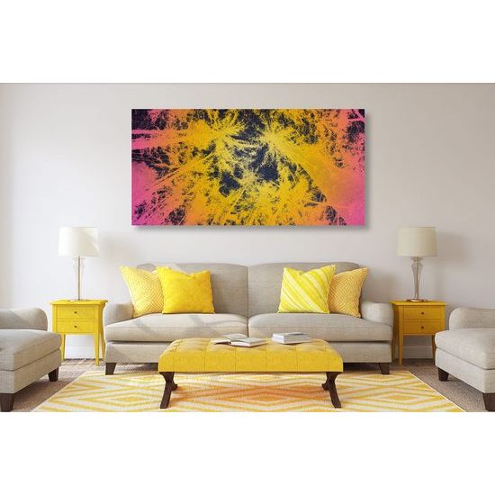 Obraz abstrakce tropického lesa