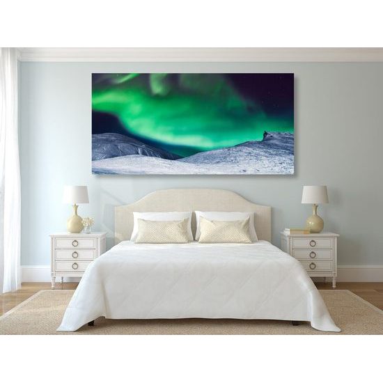 Obraz zelená polární záře