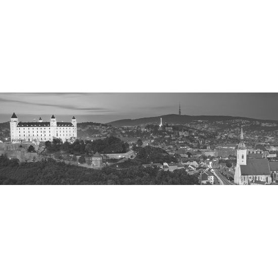 Obraz Bratislavský hrad v černobílém provedení