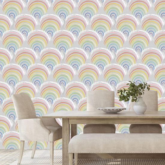 Tapeta roztomilé barevné duhy