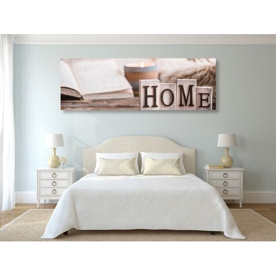 Obraz umělecké zátiší s nápisem Home