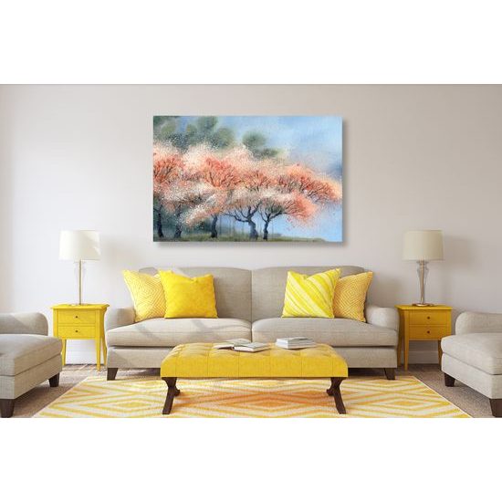 Obraz nádherné kvetoucí stromy