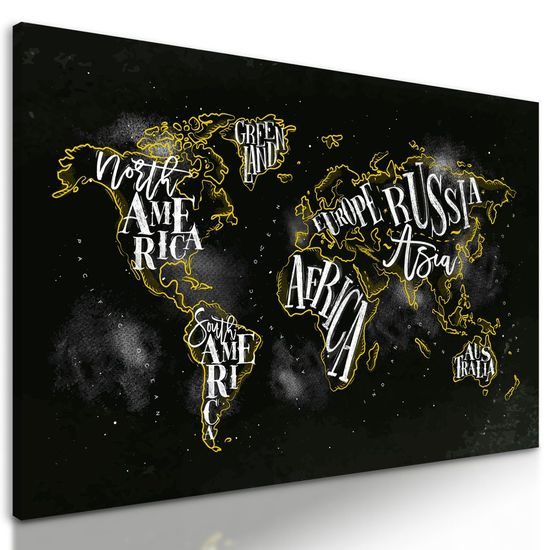 Obraz moderní mapa světa