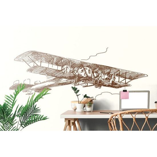 Samolepící tapeta historický dvouplošník