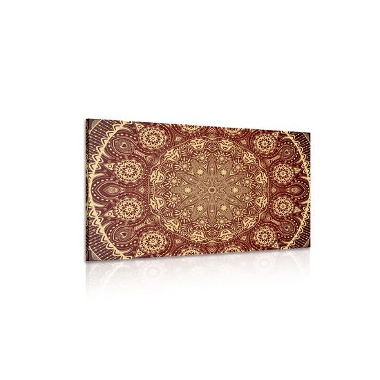 Obraz bordó luxusní Mandala