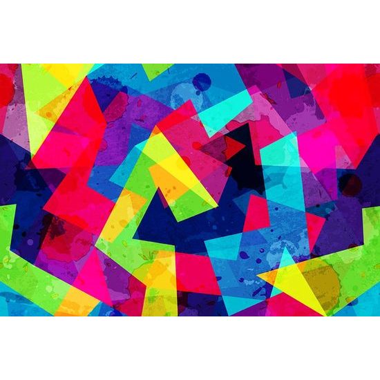 Samolepící tapeta geometrické tvary s nádechem grunge