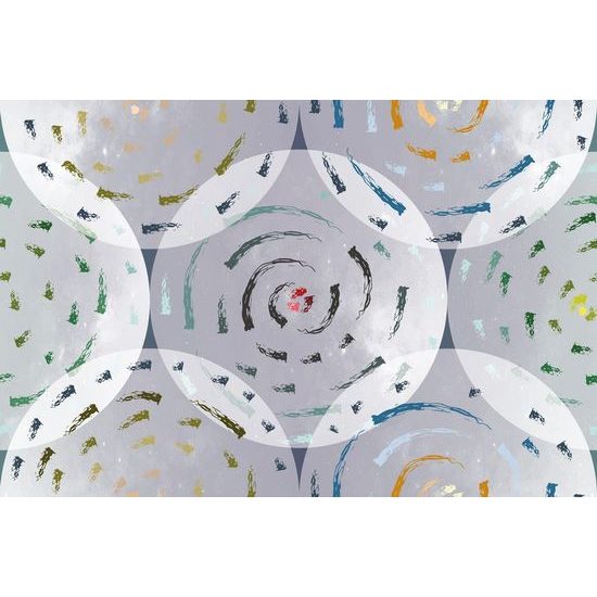 Samolepící tapeta množství barevných abstraktních vírů