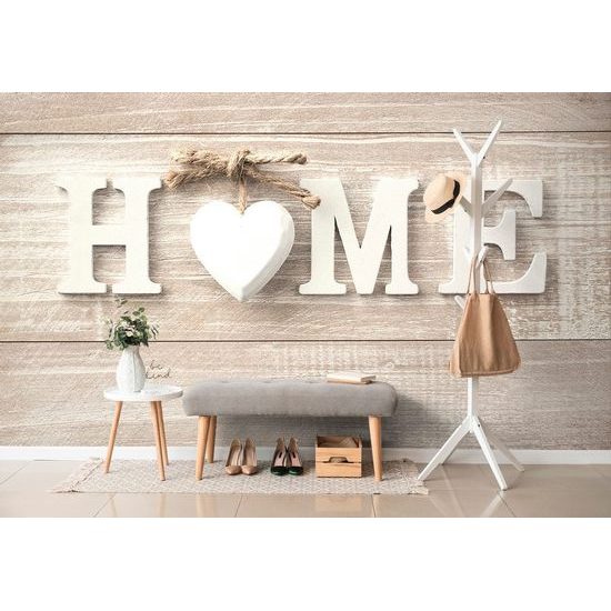 Originální samolepící fototapeta vintage nápis Home