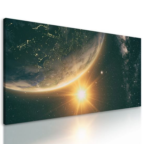 Obraz nádherná planeta země z vesmírné stanice