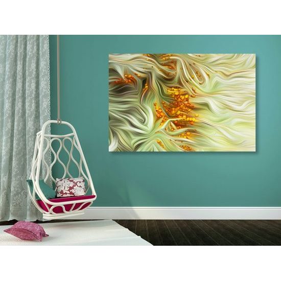 Obraz výjimečný rakytník v abstraktním provedení