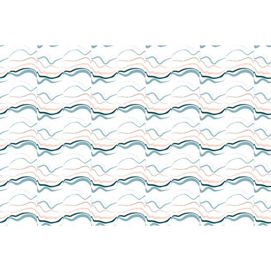 Samolepící tapeta barevné vlnky