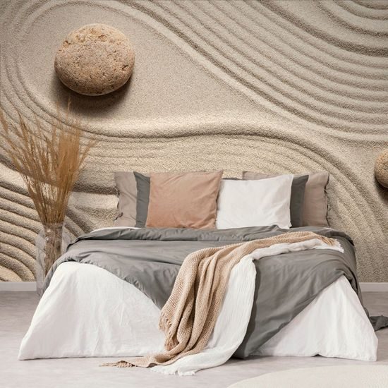 Tapeta písková zen zahrada