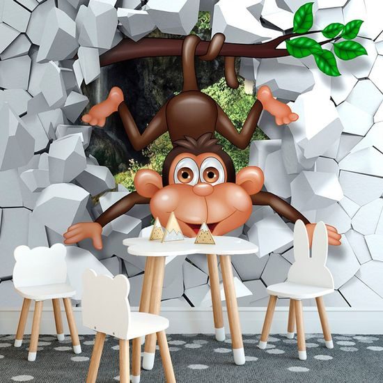 Krásná tapeta usmívající se opička