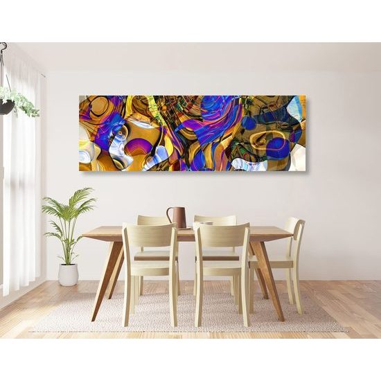 Obraz exploze abstraktních tvarů