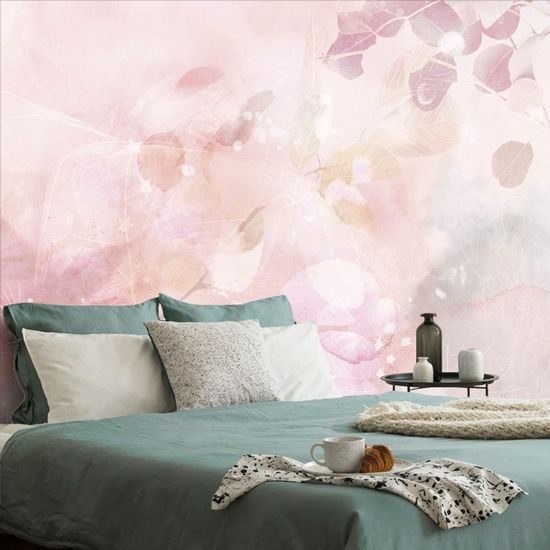 Samolepící tapeta nádherné pastelové listy