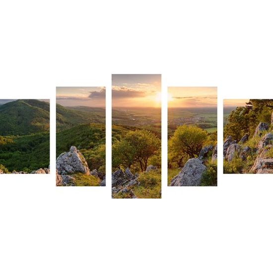 5-dílný obraz pohled na krásnou Slovenskou přírodu