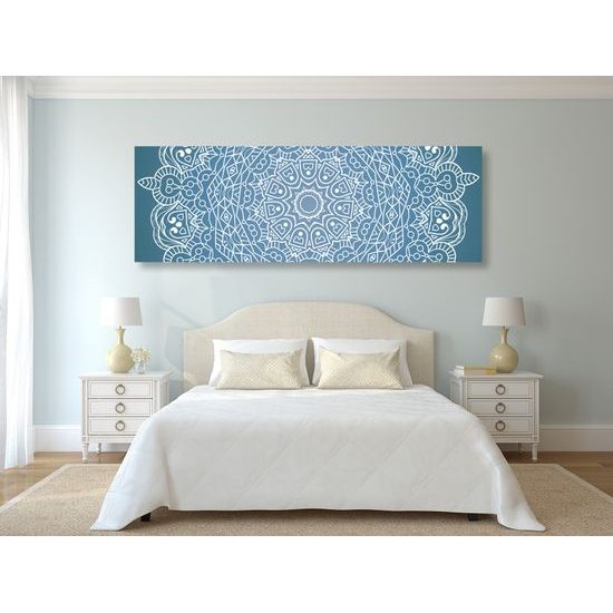 Obraz uklidňující modrá Mandala