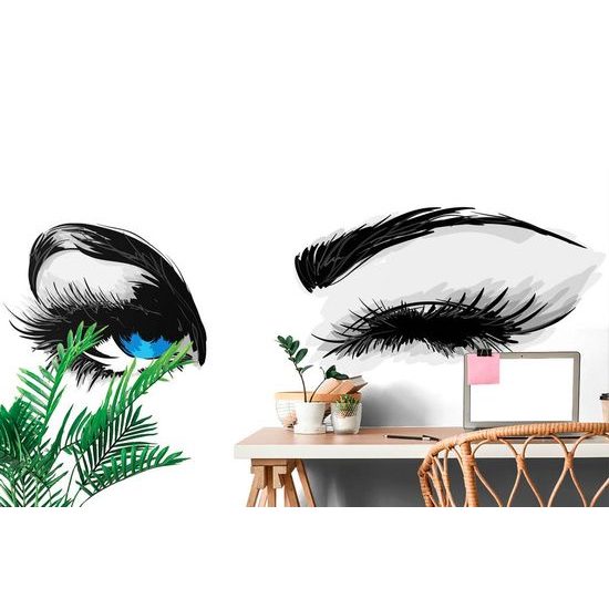 Samolepící tapeta nádherné modré oči