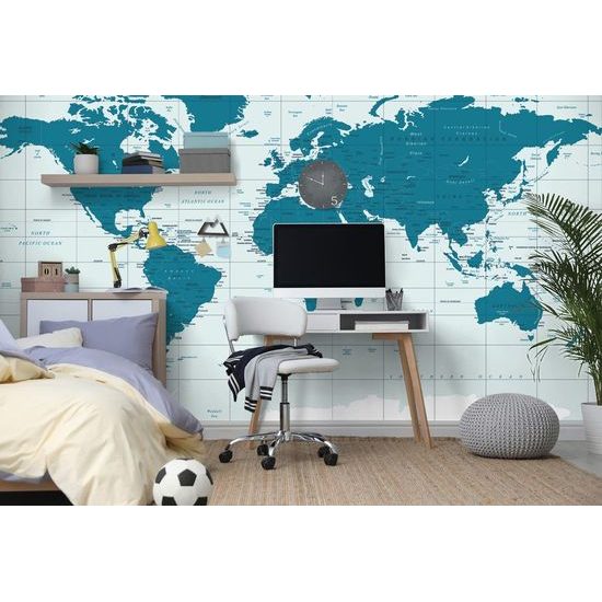 Samolepící tapeta naučná mapa světa
