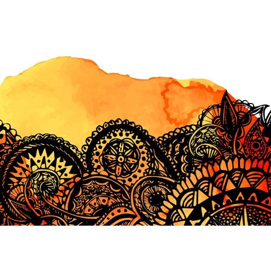 Obraz zajímavá oranžová Mandala