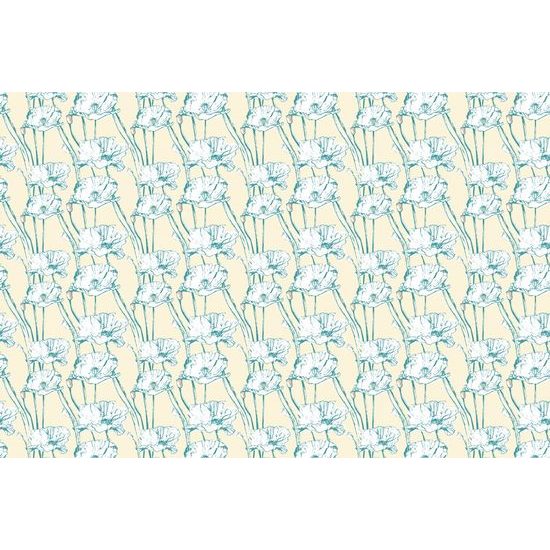 Samolepící tapeta květiny v rozkvětu ve žlutém provedení