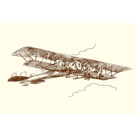 Obraz historický dvouplošník